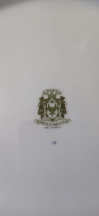 Platos llanos porcelana fina IRABIA vintage (7))