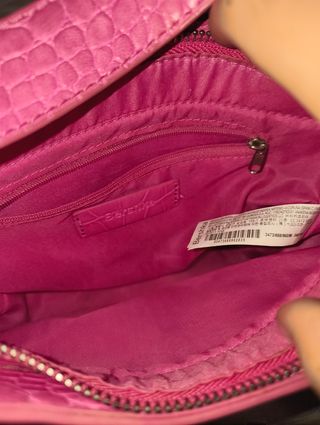 Bolso bandolera rosa cocodrilo