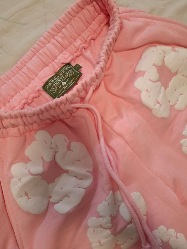 Shorts Denim Tears Rosa