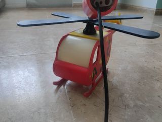 Helicóptero luz infantil de madera