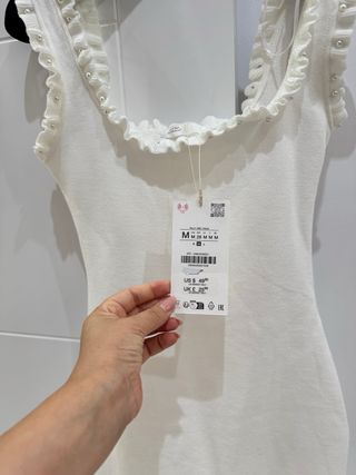 Vestido Zara blanco - Talla S