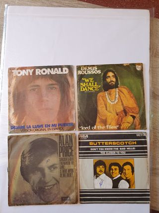 4 Singles Vinilo - Pop Rock