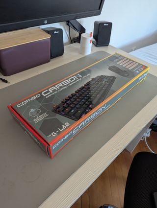 Tastiera Mouse Gaming G-Lab - Nero Combo Carbon