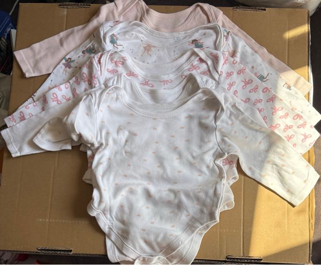 5 Bodys Bebé Manga Larga - 86cm