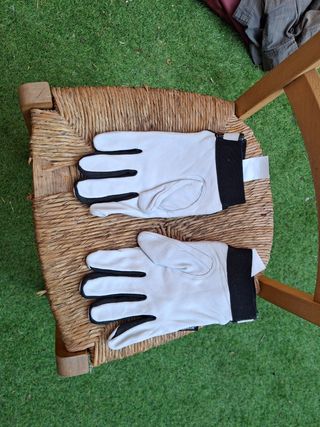 Guantes trabajo - cuero blanco