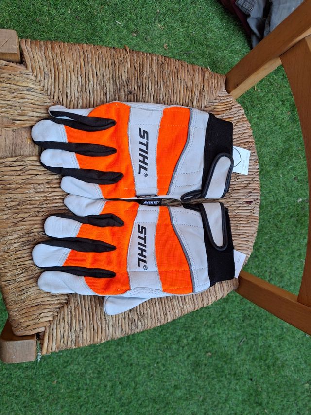 Guantes trabajo - cuero blanco