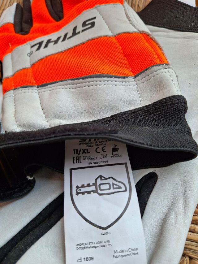 Guantes trabajo - cuero blanco