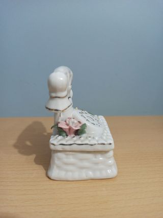 Joyero teléfono porcelana vintage