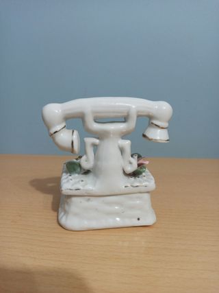 Joyero teléfono porcelana vintage