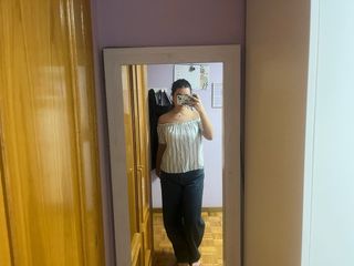 Blusa rayas azules y blancas