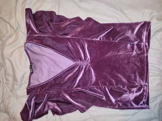 Top terciopelo morado - Talla S