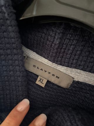 Felpa Uomo Blu con Zip