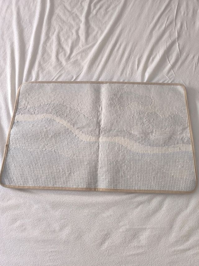 Alfombra baño - Huellas playa 50x80cm