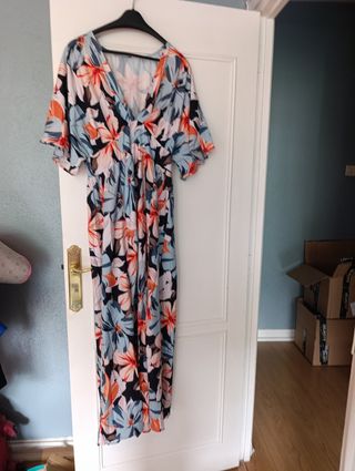 Vestido midi floral