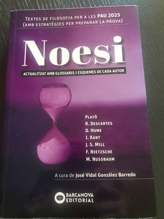 Noesi. Textos de filosofia per a les PAU 2025