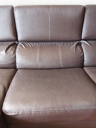 Sofá Chaise Longue Marrón Divatto