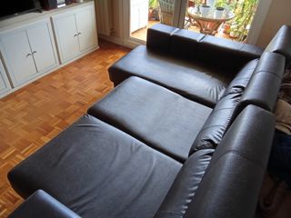 Sofá Chaise Longue Marrón Divatto