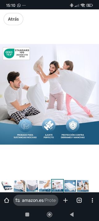 Protector Colchón Utopia 135x190 Impermeable