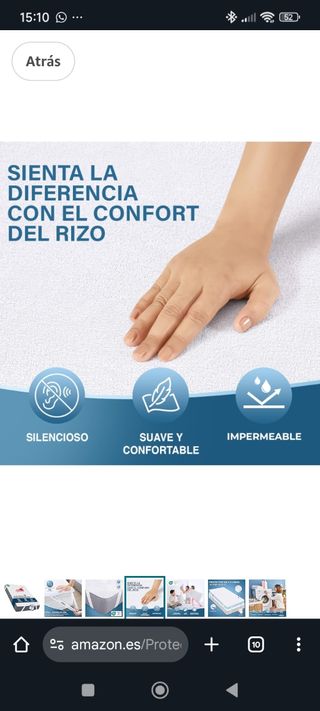 Protector Colchón Utopia 135x190 Impermeable