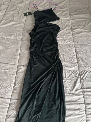 Vestido negro ajustado Only