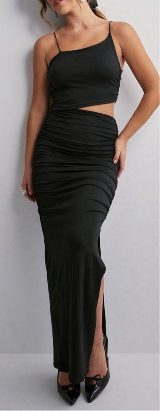 Vestido negro ajustado Only