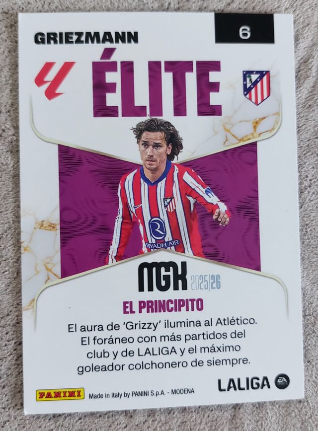 Carta Griezmann Élite Panini MGK