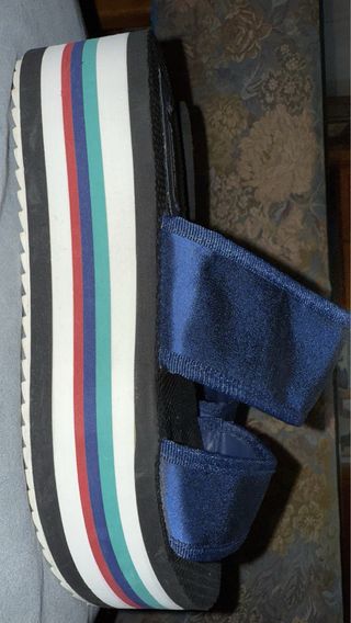 Sandalias plataforma multicolor