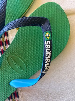 Chanclas Havaianas - Azul y Verde - Talla 37-38