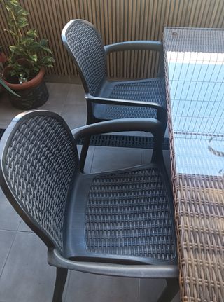 Conjunto mesa y sillas terraza
