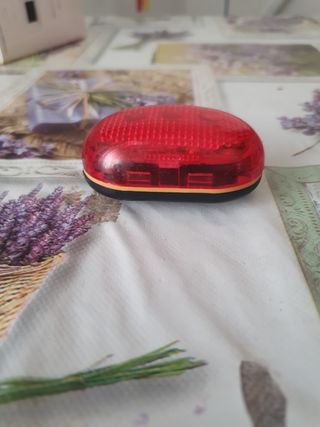 luce/fanalino a 3 led a pile per bici, no supporti