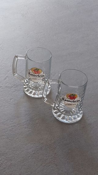 2 Boccali Kanterbräu in vetro