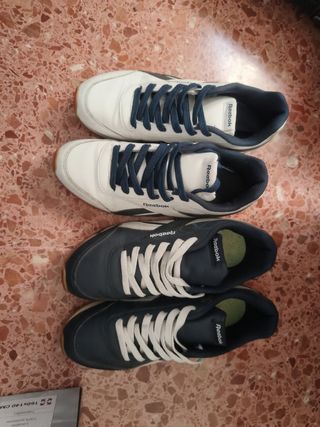 Zapatillas Reebok niño - Blancas y Azules