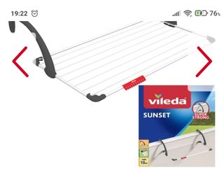 Tendedero Vileda plegable para balcón