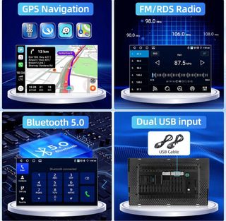 Pantalla Android auto Carplay 9" 4+64GB Mercedes