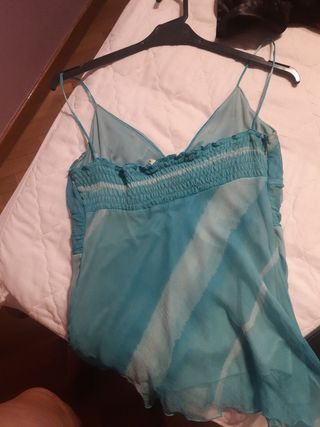 Top turquesa tirantes - Talla 42