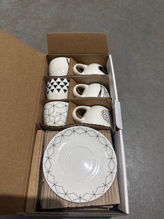 Juego Tazas Café Tognana - 6 piezas 