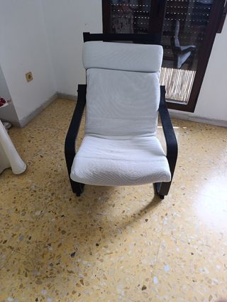 Sillón relax Ikea - beige/negro