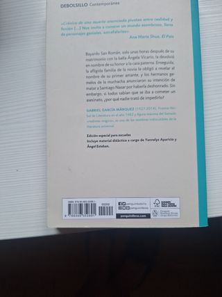 Crónica de una muerte anunciada (edición escolar)