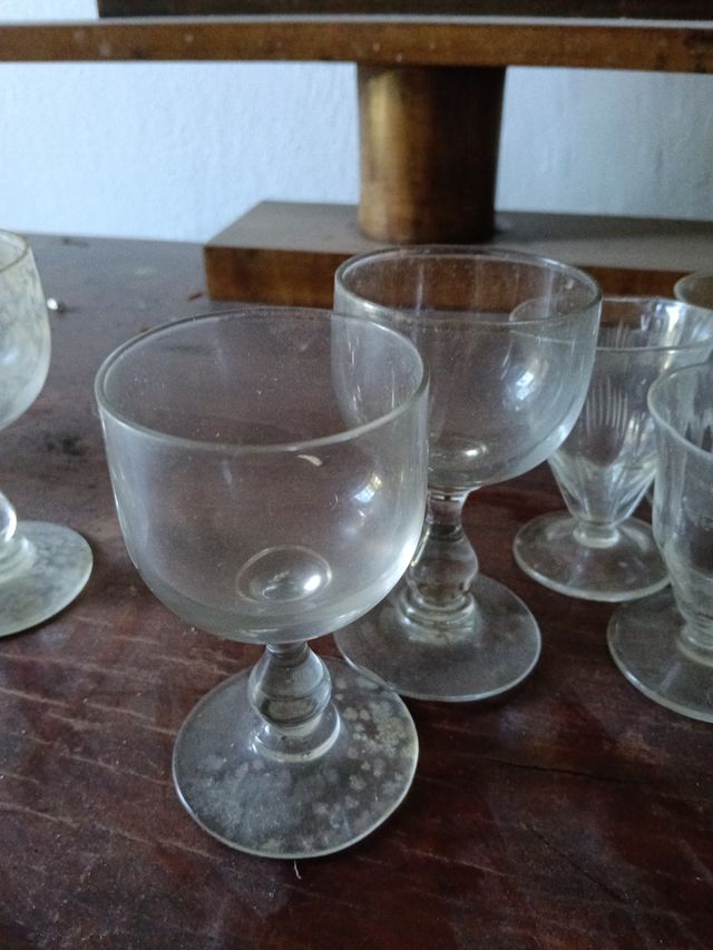 Set 11 bicchieri liquore cristallo