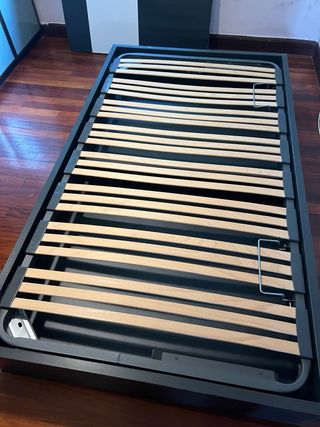 Cama con almacenaje, escritorio y baldas