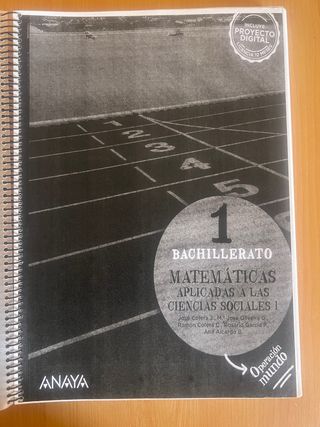 Matemáticas aplicadas a las Ciencias Sociales I.