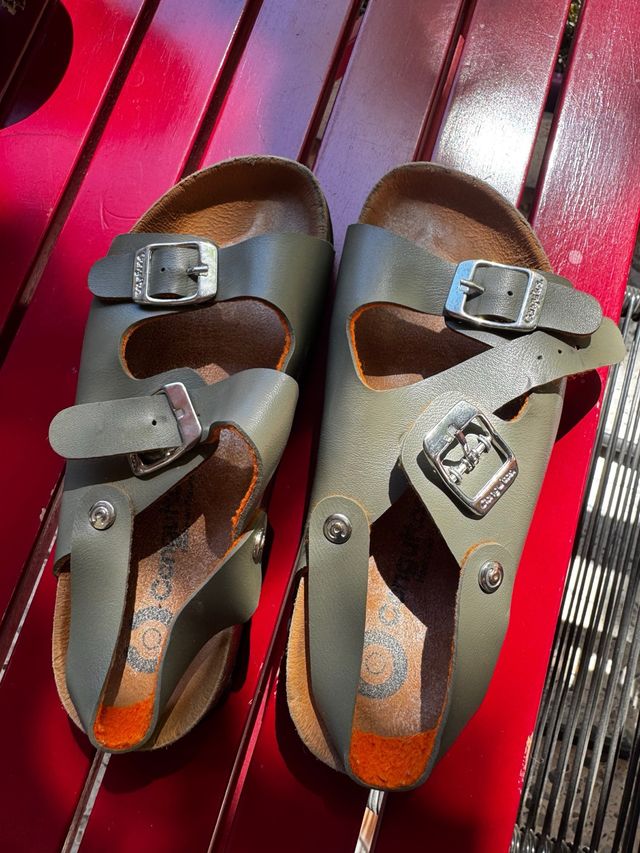 Sandalias niño verde oliva t32