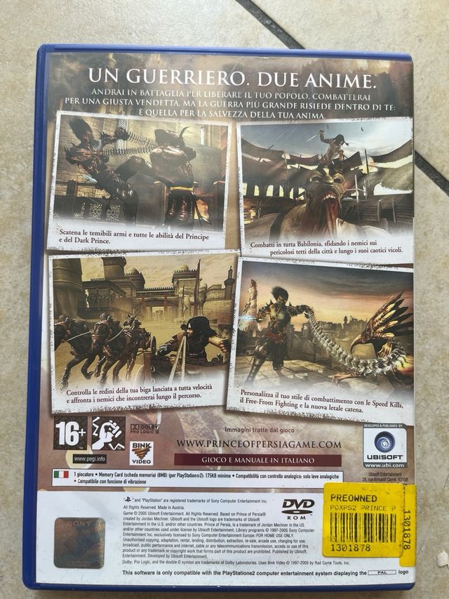 Prince of Persia I Due Tron - PS2