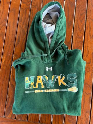 Felpa Under Armour Hawks Verde,ottime condizioni