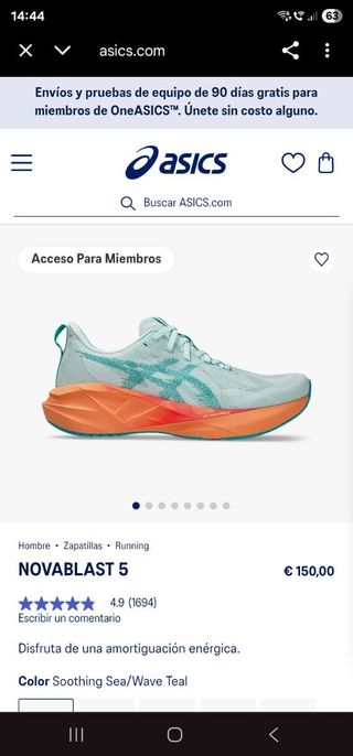 Asics Novablast 5 - Zapatillas Running