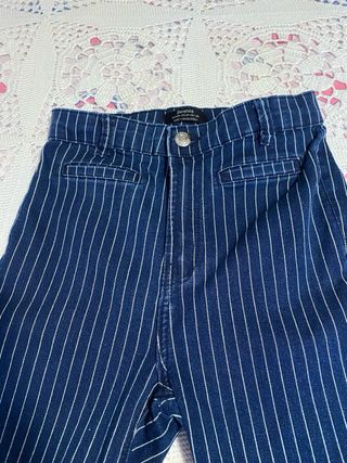 Pitillos rayas azul marino