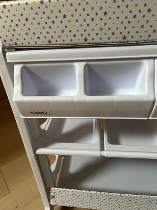 Mueble Cambiador bebe, con bañera y ruedas Babify 