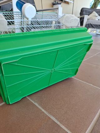 Jaula pájaros - Verde y Blanca