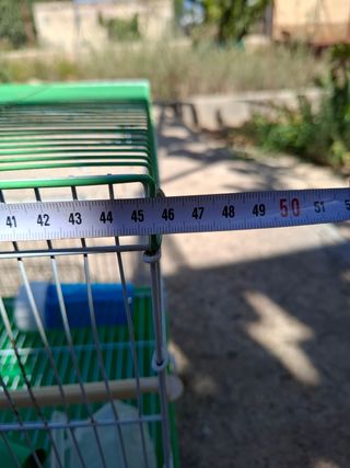 Jaula pájaros - Verde y Blanca