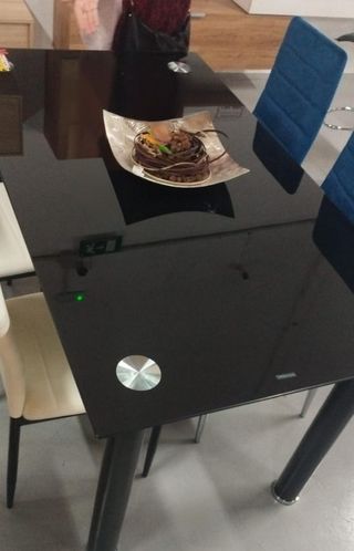 Mesa cristal negro - Comedor